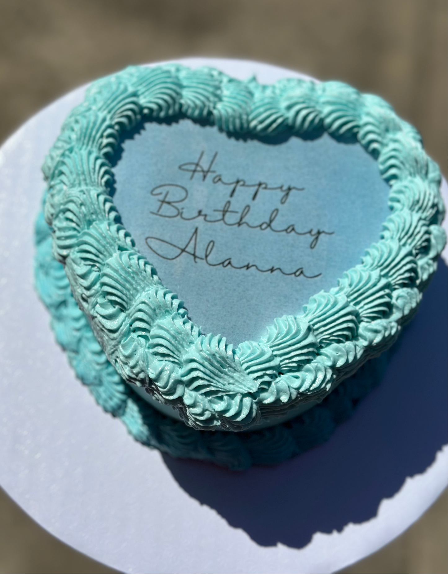 Mini Heart Cake (6" Layer)