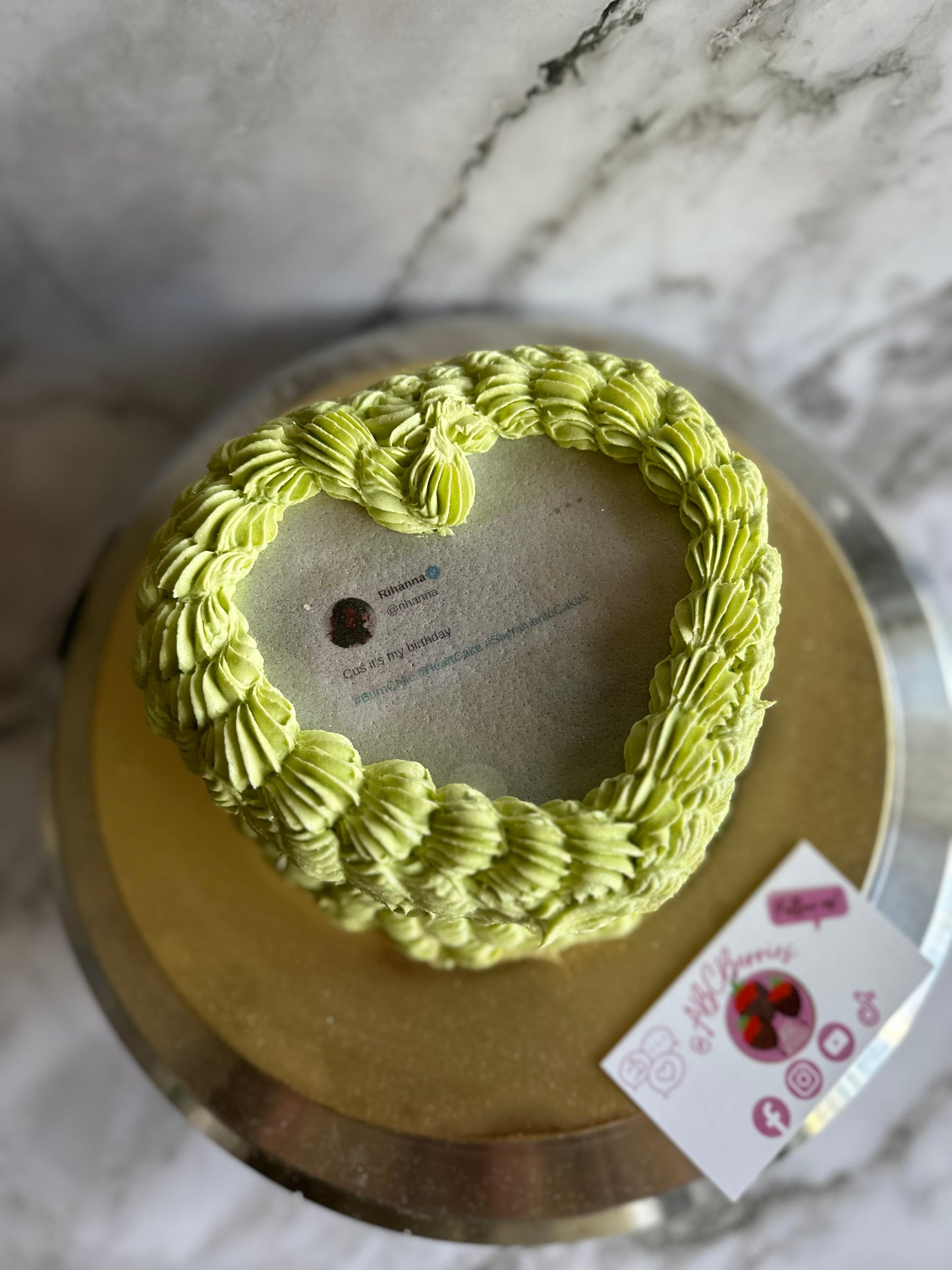 Mini Heart Cake (6" Layer)