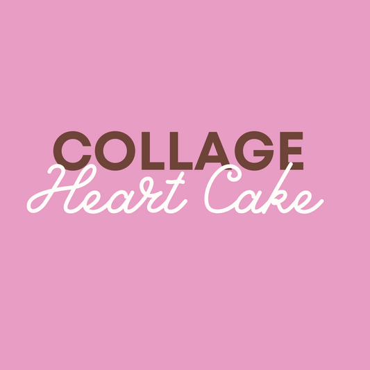 Collage Heart Cake